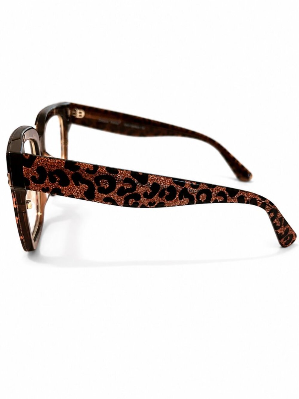 Dream Fever H2070 C1 Leopard Print Square Eyeglass Frames 50-19-145 - Picture 9 of 10